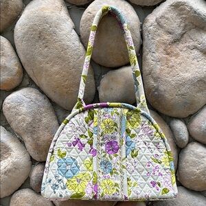 NWOT Vera Bradley Eloise Watercolor Floral Kiss Lock-Magnetic Closure Handbag